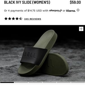 Women’s NOBULL black ivy slides